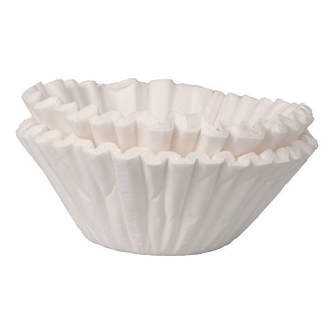 Flat Bottom Coffee Filters, 12 Cup Size, 250/pack, 12 Packs/carton