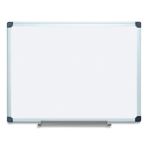 Porcelain Value Dry Erase Board, 36" X 48", White Surface, Satin Aluminum Frame