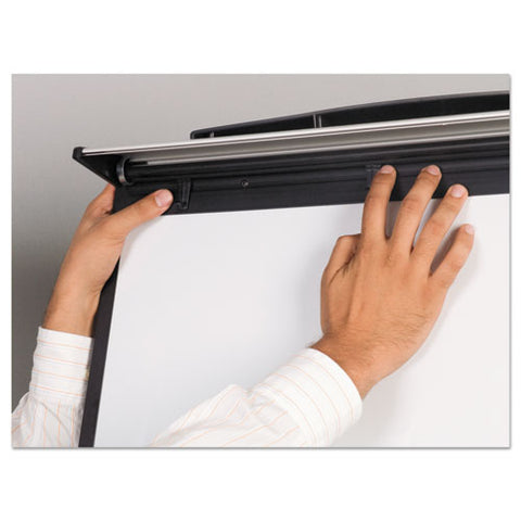 Tripod Extension Bar Magnetic Gold Ultra Dry Erase Easel, 29" X 41", White Surface, Black/satin Aluminum Frame