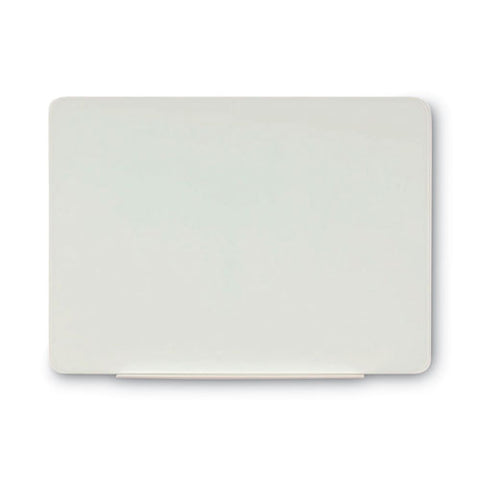 Magnetic Glass Dry Erase Board, 36" X 24", Opaque White Surface