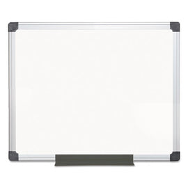 Value Melamine Dry Erase Board, 24" X 36", White Surface, Satin Aluminum Frame
