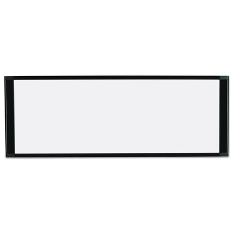 Cubicle Workstation Dry Erase Board, 36" X 18", White Surface, Black Aluminum Frame