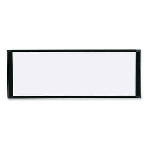 Cubicle Workstation Dry Erase Board, 36" X 18", White Surface, Black Aluminum Frame