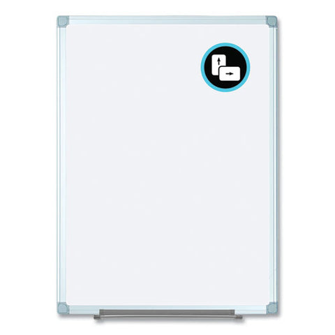 Earth Silver Easy Clean Dry Erase Boards, 72" X 48", White Surface, Satin Aluminum Frame