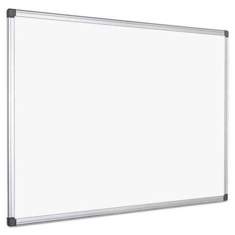 Value Lacquered Steel Magnetic Dry Erase Board, 72" X 48", White Surface, Satin Aluminum Frame