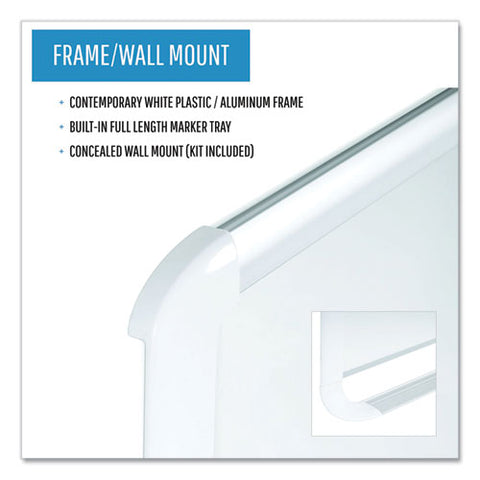 Gold Ultra Magnetic Dry Erase Boards, 48" X 36", White Surface, White/natural Aluminum Frame