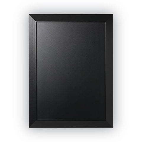 Kamashi Chalk Board, 36" X 24", Black Surface, Black Wood Frame