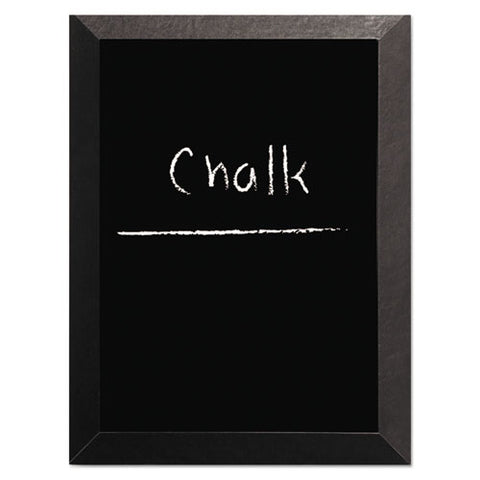 Kamashi Chalk Board, 48" X 36", Black Surface, Black Wood Frame