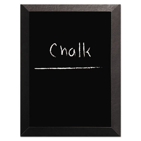 Kamashi Chalk Board, 48" X 36", Black Surface, Black Wood Frame