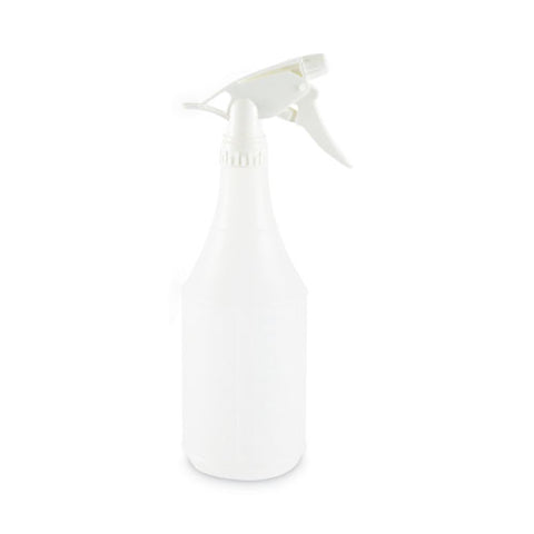 Embossed Plastic Spray Bottle, 24 Oz, Clear, 24/carton