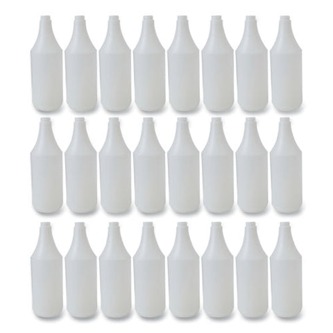 Embossed Plastic Spray Bottle, 32 Oz, Clear, 24/carton