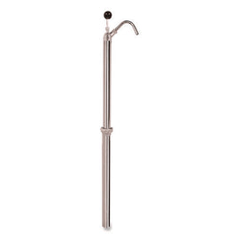 Bottle Pump, 22 Oz Output, Steel, 42.5" Tall, Chrome