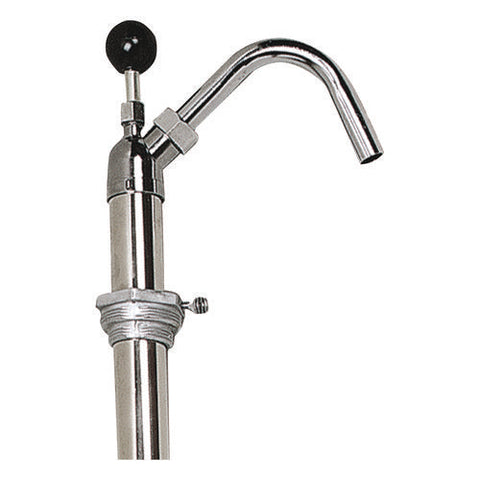 Bottle Pump, 22 Oz Output, Steel, 42.5" Tall, Chrome