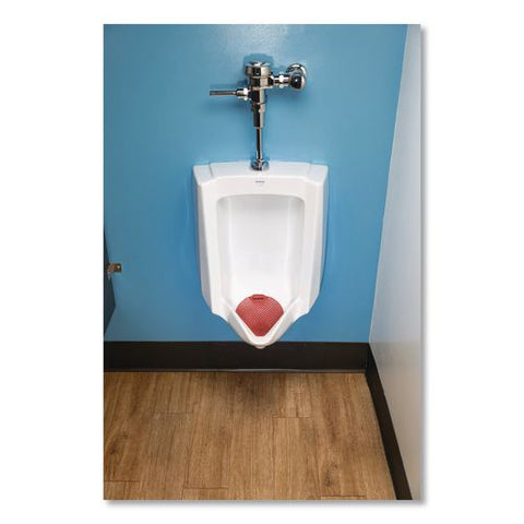 Urinal Screen, Cherry Scent, Red, 1.8 Oz, Dozen