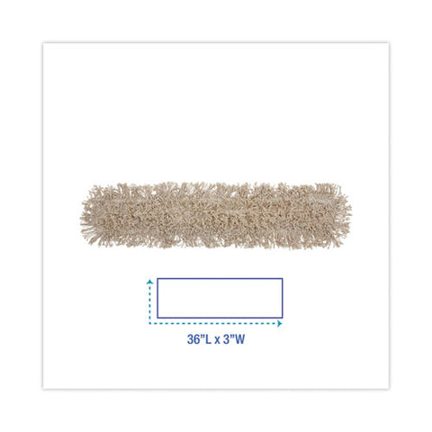 Mop Head, Dust, Cotton, 36 X 3, White