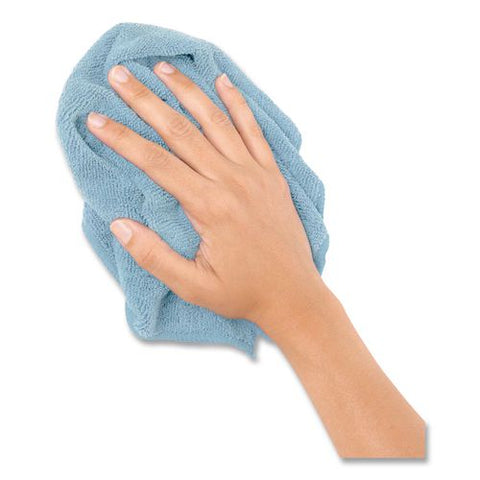 Microfiber Cleaning Cloths, 12 X 12, Blue, 12/pack