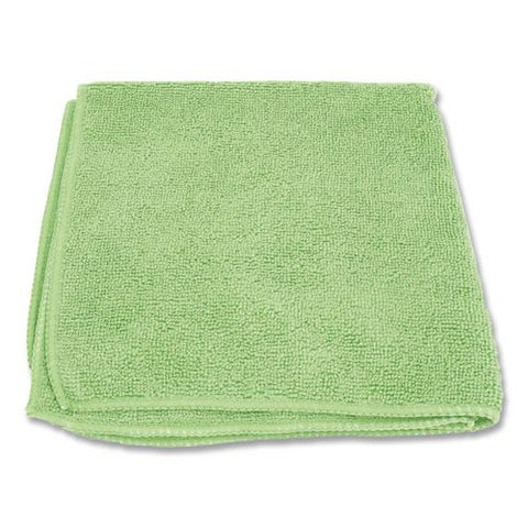 Microfiber Cloths, 12 X 12, Green, 12/pack