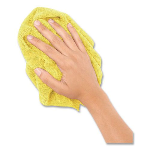 Microfiber Cleaning Cloths, 12 X 12, Yellow, 12/pack