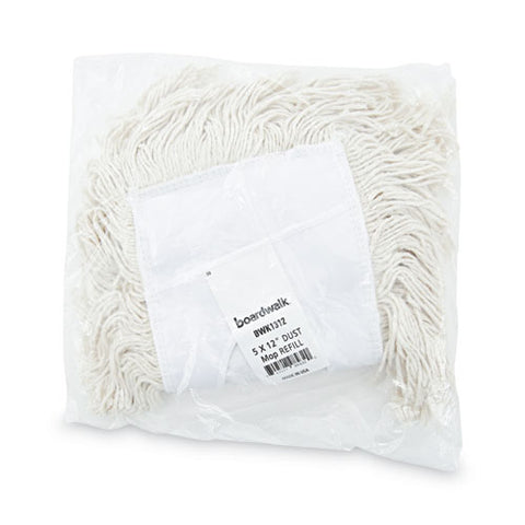 Mop Head, Dust, Cotton, 12 X 5, White