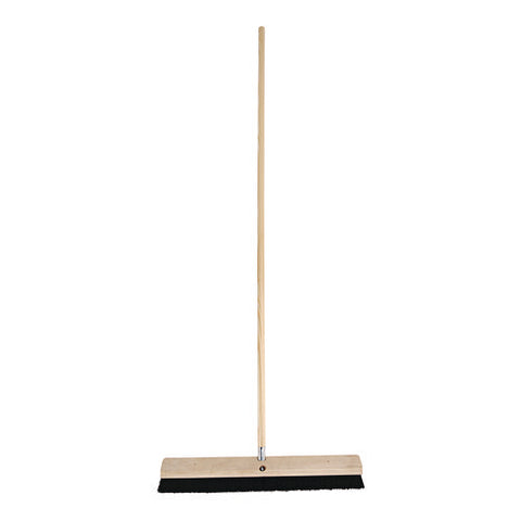 Metal Tip Threaded Hardwood Broom Handle, 0.94" Dia X 60", Natural