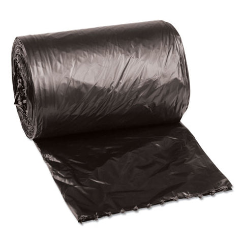 Low-density Waste Can Liners, 4 Gal, 0.35 Mil, 17" X 17", Black, Perforated Roll, 50 Bags/roll, 20 Rolls/carton