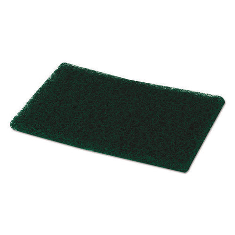 Heavy-duty Scouring Pad, 6 X 9, Green, 15/carton