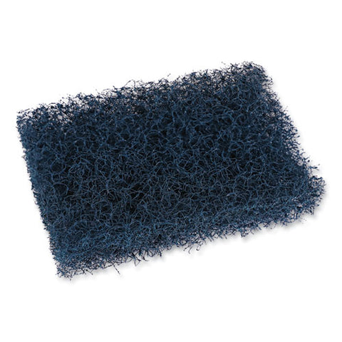 Extra Heavy-duty Scouring Pad, 3.5 X 5, Dark Blue, 20/carton