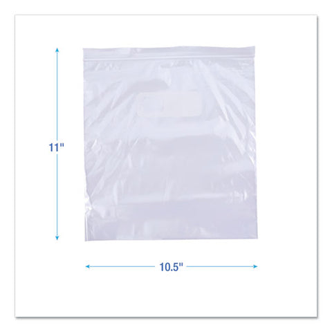 Reclosable Freezer Storage Bags, 1 Gal, 10.5" X 11", Clear, 250/box