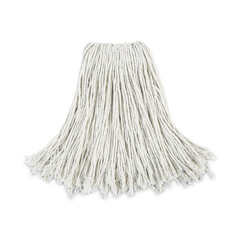 Cut-end Wet Mop Head, Cotton, No. 24, White 12/carton