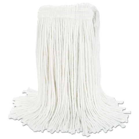 Cut-end Wet Mop Head, Rayon, No. 24, White