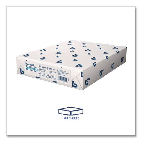 Copy Paper, 92 Bright, 20 Lb Bond Weight, 8.5 X 11, White, 500 Sheets/ream