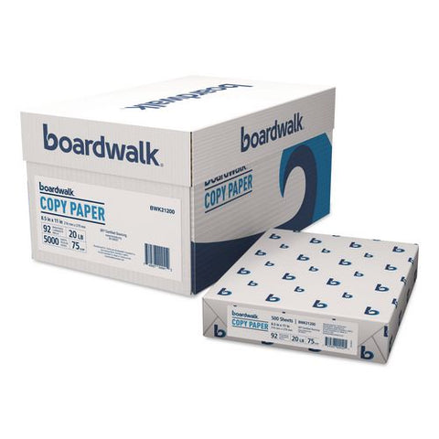 Copy Paper, 92 Bright, 20 Lb Bond Weight, 8.5 X 11, White, 500 Sheets/ream, 10 Reams/carton