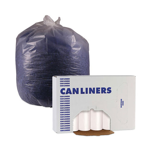 High-density Can Liners, 16 Gal, 6 Mic, 24" X 33", Natural, Perforated Roll, 50 Bags/roll, 20 Rolls/carton