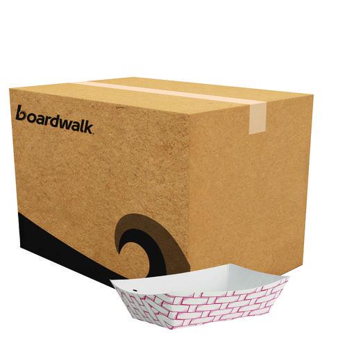 Paper Food Baskets, 0.25 Lb Capacity, 2.69 X 4 X 1.05, Red/white, 1,000/carton