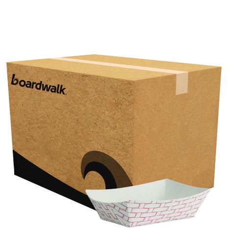Paper Food Baskets, 0.5 Lb Capacity, Red/white, 1,000/carton