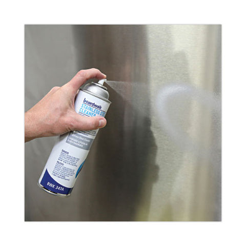 Stainless Steel Cleaner And Polish, Water-in-oil Based, Lemon Scent, 16 Oz Aerosol Spray