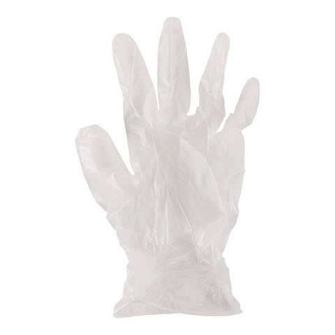 Exam Vinyl Gloves, Powder/latex-free, 3 3/5 Mil, Clear, Small, 100/box