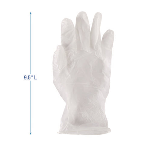 General Purpose Vinyl Gloves, Powder/latex-free, 2.6 Mil, Large, Clear, 100/box