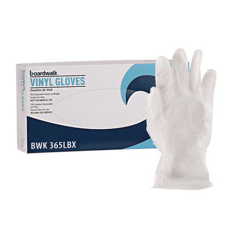 General Purpose Vinyl Gloves, Powder/latex-free, 2.6 Mil, Large, Clear, 100/box, 10 Boxes/carton