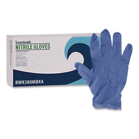 Disposable General-purpose Nitrile Gloves, Medium, Blue, 4 Mil, 1,000/carton