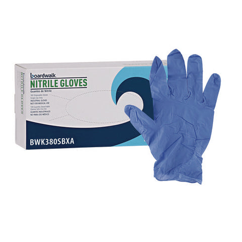 Disposable General-purpose Nitrile Gloves, Small, Blue, 4 Mil, 100/box