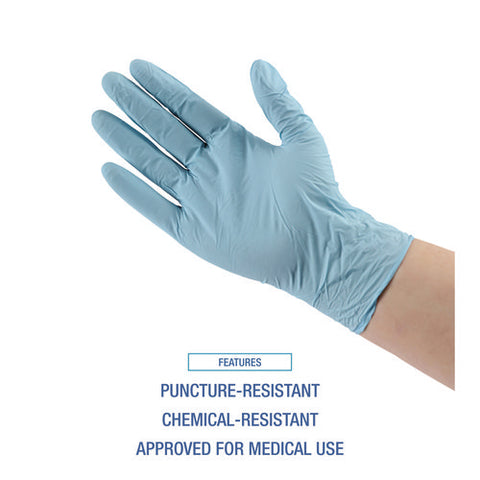 Disposable Examination Nitrile Gloves, Large, Blue, 5 Mil, 1,000/carton