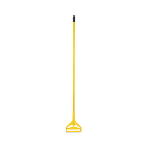 Looped End Mop Kit, Medium Blue Cotton/rayon/synthetic Head, 60" Yellow Metal/polypropylene Handle