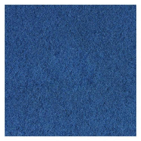 Scrubbing Floor Pads, 13" Diameter, Blue, 5/carton