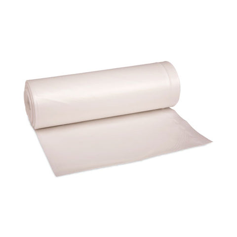 High-density Can Liners, 45 Gal, 19 Mic, 40" X 46", Natural, Perforated Roll, 25 Bags/roll, 6 Rolls/carton