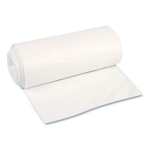 High-density Can Liners, 45 Gal, 22 Mic, 40 X 48, Natural, Perforated Roll, 150/carton