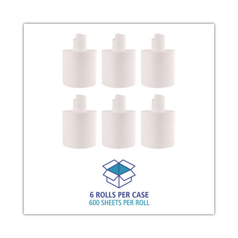 Center-pull Roll Towels, 2-ply, 7.6 X 8.9, White, 600/roll, 6/carton