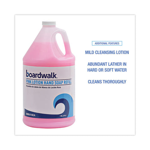 Mild Cleansing Pink Lotion Hand Soap Refill, Cherry Scent, 1 Gal Bottle, 4/carton