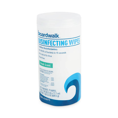 Quat-based Disinfecting Wipes, 7 X 8, Fresh Scent, 75/canister, 3 Canisters/pack