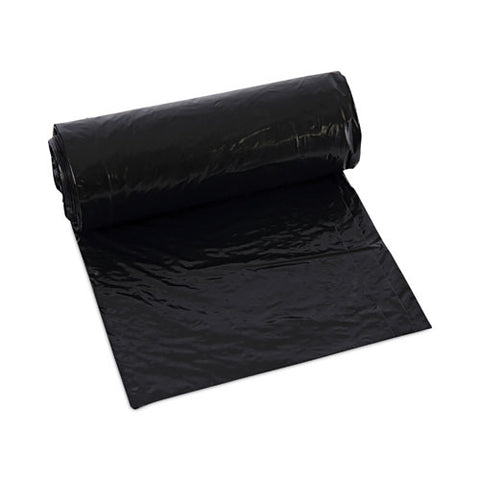 Low-density Waste Can Liners, 16 Gal, 1 Mil, 24" X 32", Black, Perforated Roll, 10 Bags/roll, 15 Rolls/carton